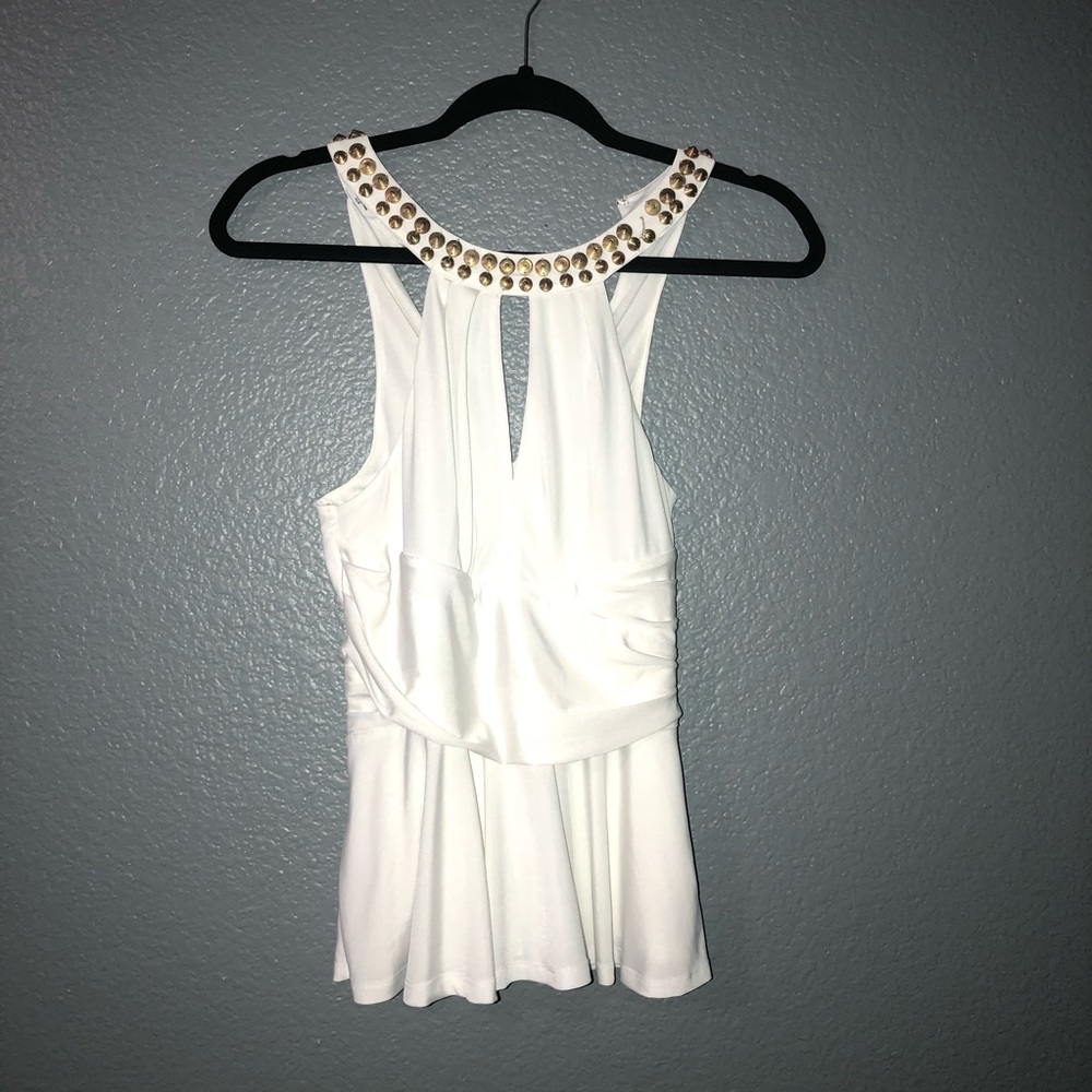 White Bebe blouse